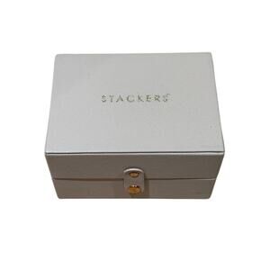 Stackers Mini Travel Jewelry Box – Blush Pink with Gold Hardware